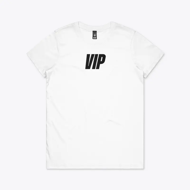 VIP Women's Tee (Black Logo)