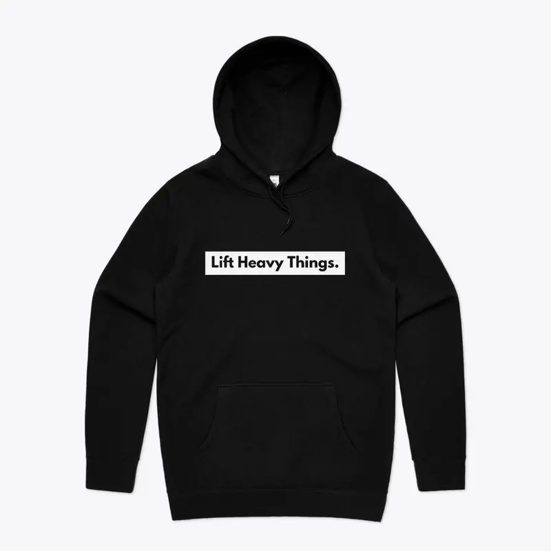 Lift Heavy Things - Stencil (Black)